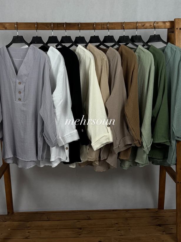 شومیز دبل فیس 3 دکمه